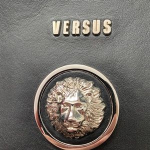 Versace icon leather crossbody for man